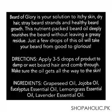 aura crafts beard of glory beard oil, 50ml image3