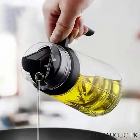 auto flip oil bottle dispenser with handle   630ml image6