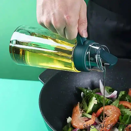 auto flip oil bottle dispenser with handle   630ml main image