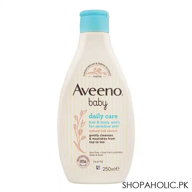 Aveeno Baby Daily Care Hair & Body Wash, For Sensitive Skin, 250ml - Main Image