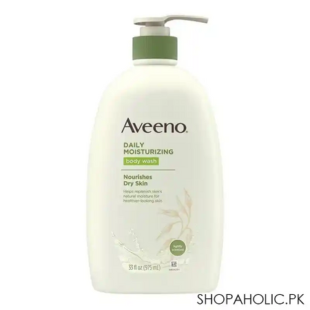 aveeno daily moisturising body wash, lightly scented, 975ml main image