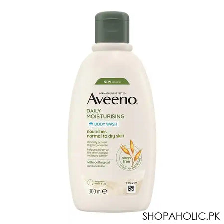 Aveeno Daily Moisturising Soap, Free Body Wash, Normal To Dry Skin, 300ml - Main Image