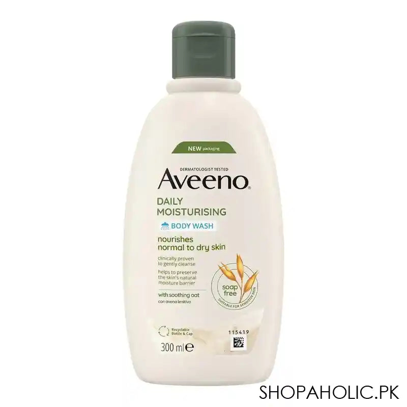 Aveeno Daily Moisturising Soap, Free Body Wash, Normal To Dry Skin, 300ml - Main Image
