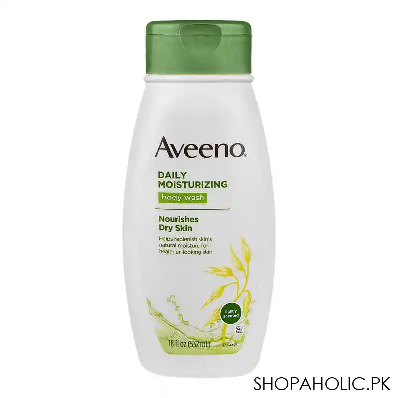 Aveeno Daily Moisturizing Body Wash, Soap-Free, Dye-Free, Gentle On Sensitive Skin, 532ml - Main Image