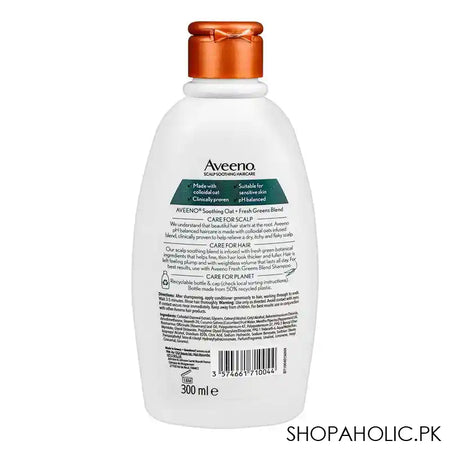 Aveeno Fresh Greens Blend Volumizing Conditioner, For Fine Hair, 300ml - Image 2