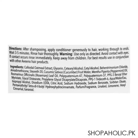 Aveeno Fresh Greens Blend Volumizing Conditioner, For Fine Hair, 300ml - Image 3
