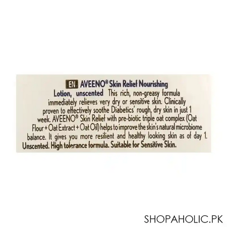 aveeno skin relief nourishing lotion, unscented, 300ml image4