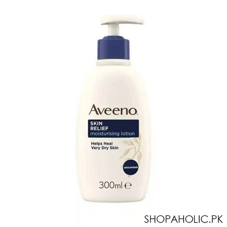 aveeno skin relief nourishing lotion, unscented, 300ml main image