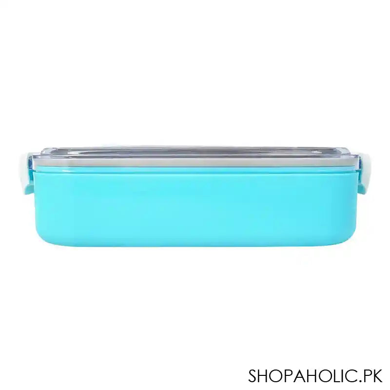 Avengers Stainless Steel Lunch Box, Sky Blue, 7.1in (H) x 4in (W) x 1.6in (D), 0030-K2 - Image 2