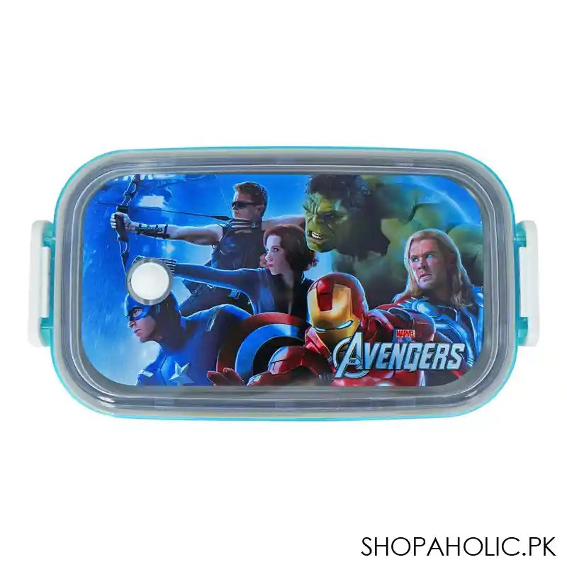 Avengers Stainless Steel Lunch Box, Sky Blue, 7.1in (H) x 4in (W) x 1.6in (D), 0030-K2 - Image 4