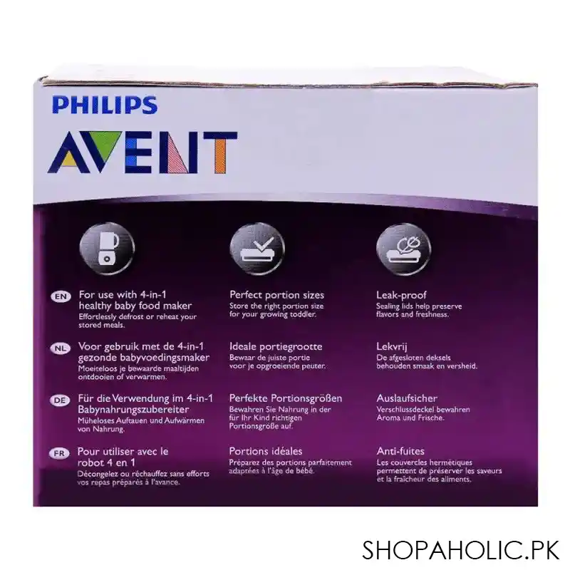 avent 2 reusable storage pots, scf876/02 image3
