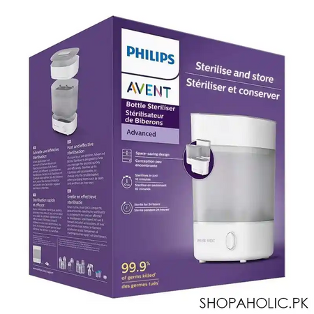 avent advanced feeding bottle steriliser, scf 291/00 main image
