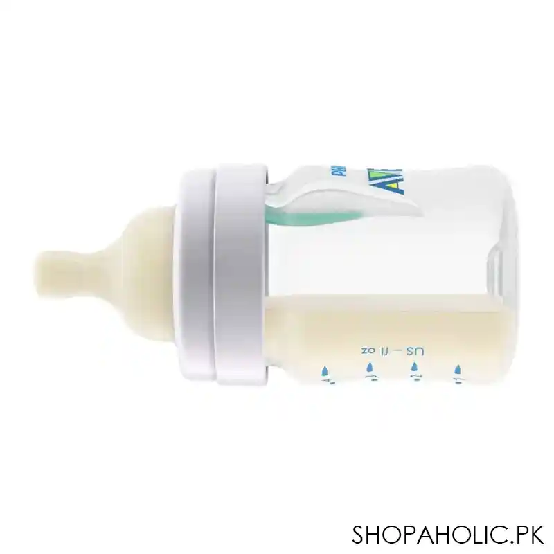 avent anti colic feeding bottle, 2 pack, 0m+, 125ml/4oz, scf810/24 image2
