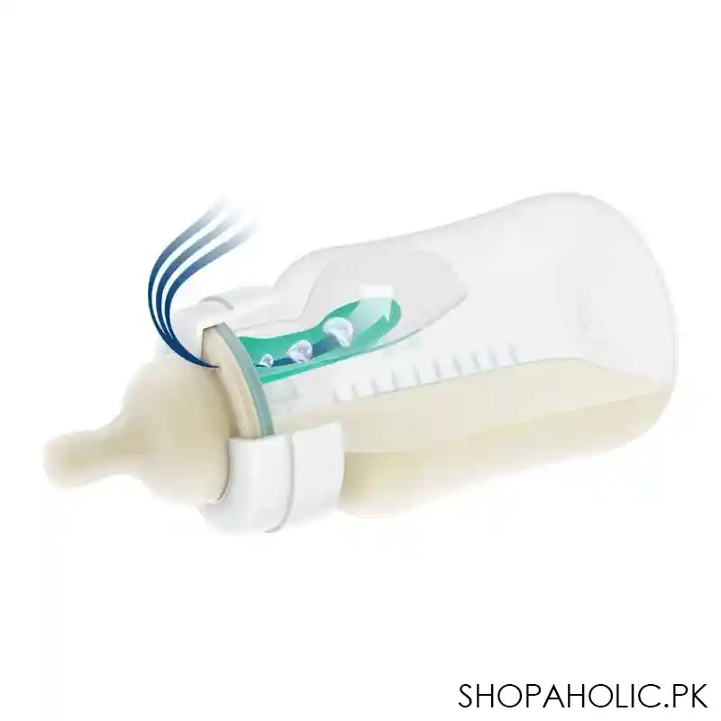 avent anti colic feeding bottle, 2 pack, 0m+, 125ml/4oz, scf810/24 image3