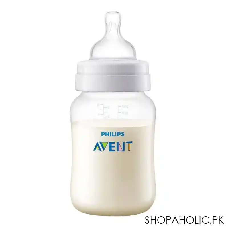 avent anti colic wide neck feeding bottles, 1m+, 2 pieces, 260ml/9oz, scf813/27 image2