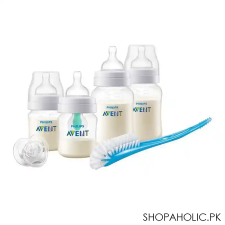 avent anti colic with airfree vent newborn starter gift set, 0m+, scd807/00 main image