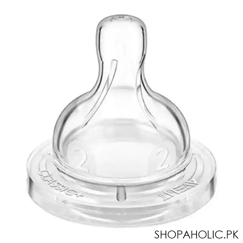avent classic silicone teat 2 pack 1m+ slow flow   scf632/27 main image