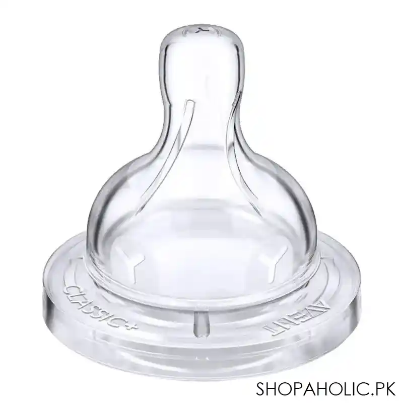 avent classic silicone teat 2 pack 6m+ y shape flow   scf636/27 image2