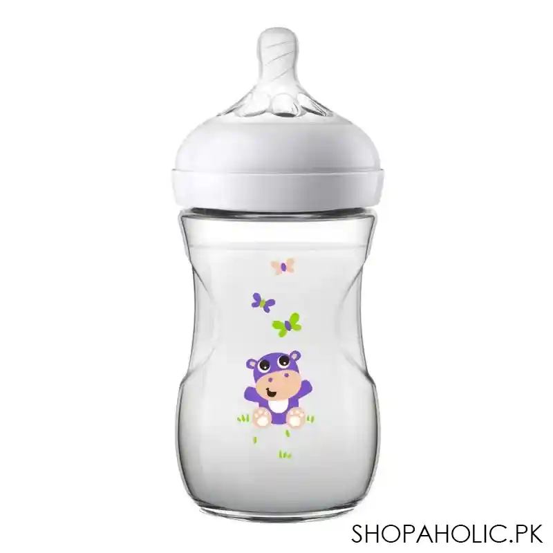 avent natural feeding bottle, 1m+, 260ml/9oz, butterfly, scf627/42 image2