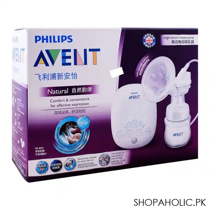 Avent Natural Single Electric Breast Pump, SCF301/01 - Image 2