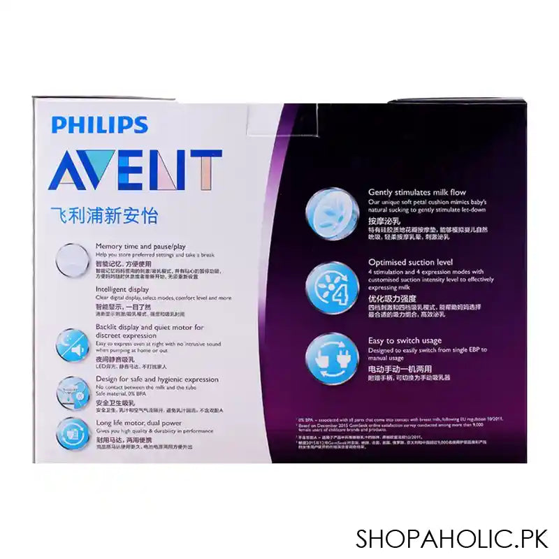 Avent Natural Single Electric Breast Pump, SCF301/01 - Image 3
