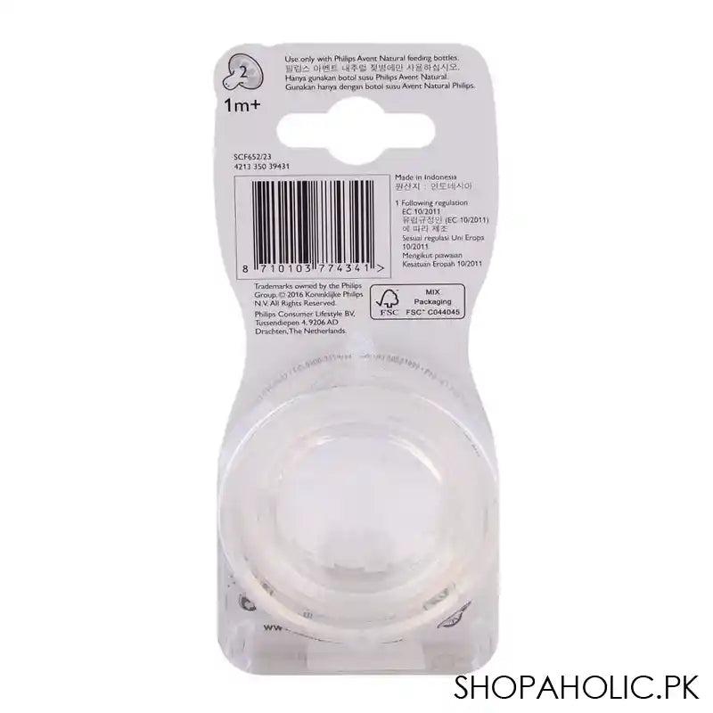 Avent Natural Teat 2-Pack 1m+ - SCF652/23 - Image 2