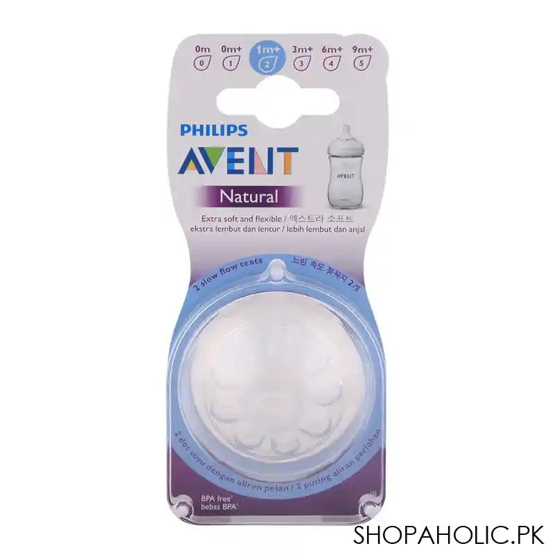 Avent Natural Teat 2-Pack 1m+ - SCF652/23 - Main Image