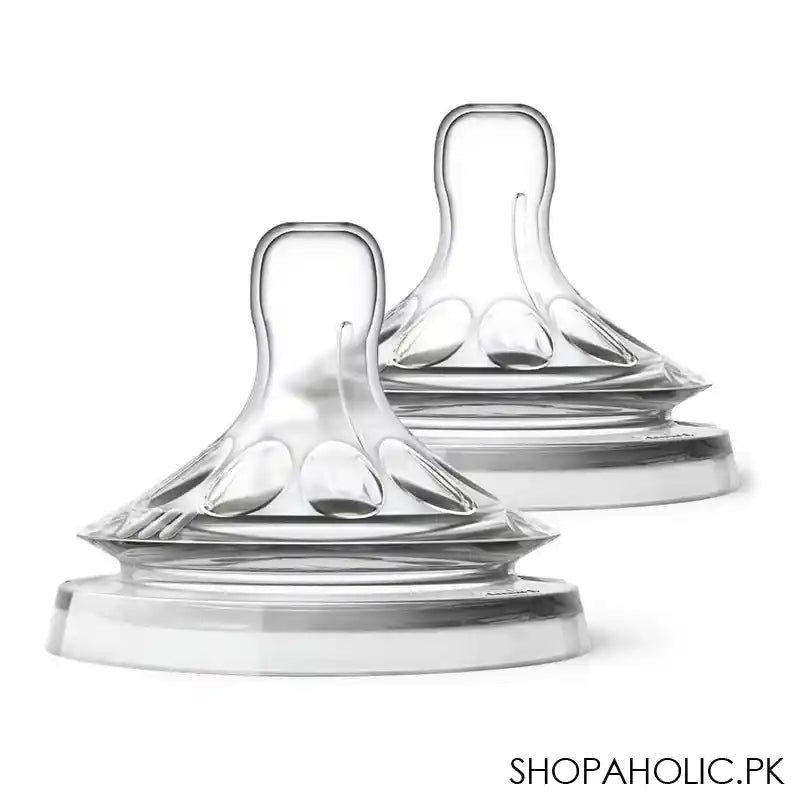 Avent Natural Variable Adjustable Flow Rate Teats, For 3 Months+, 2-Pack, SCF045/27 - Image 2