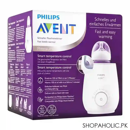 avent premium fast feeding bottle warmer, scf 358/00 main image