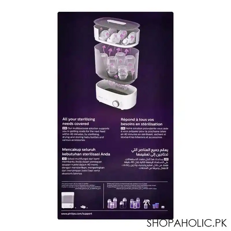 avent premium feeding bottle steriliser & dryer scf 293/00 image3