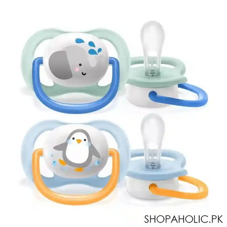 avent ultra air animals soothers, 2 pack, 0 6m, scf080/05 main image