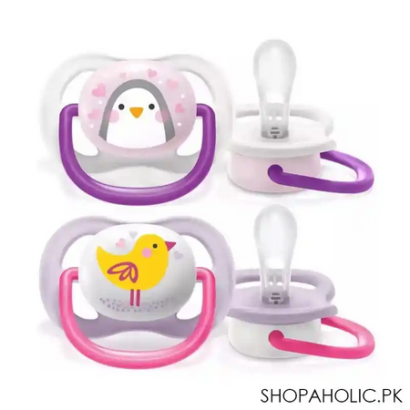 avent ultra air animals soothers, 2 pack, 0 6m, scf080/06 main image