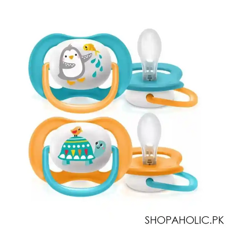 avent ultra air animals soothers, 2 pack, 6 18m, scf080/07 main image