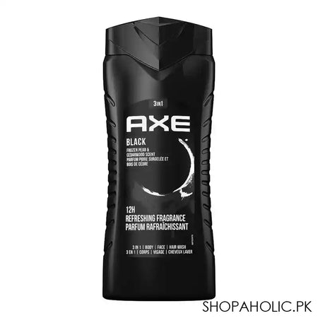 Axe Black Frozen Pear & Cedarwood Scent, 3in1 Shower Gel, 250ml - Main Image