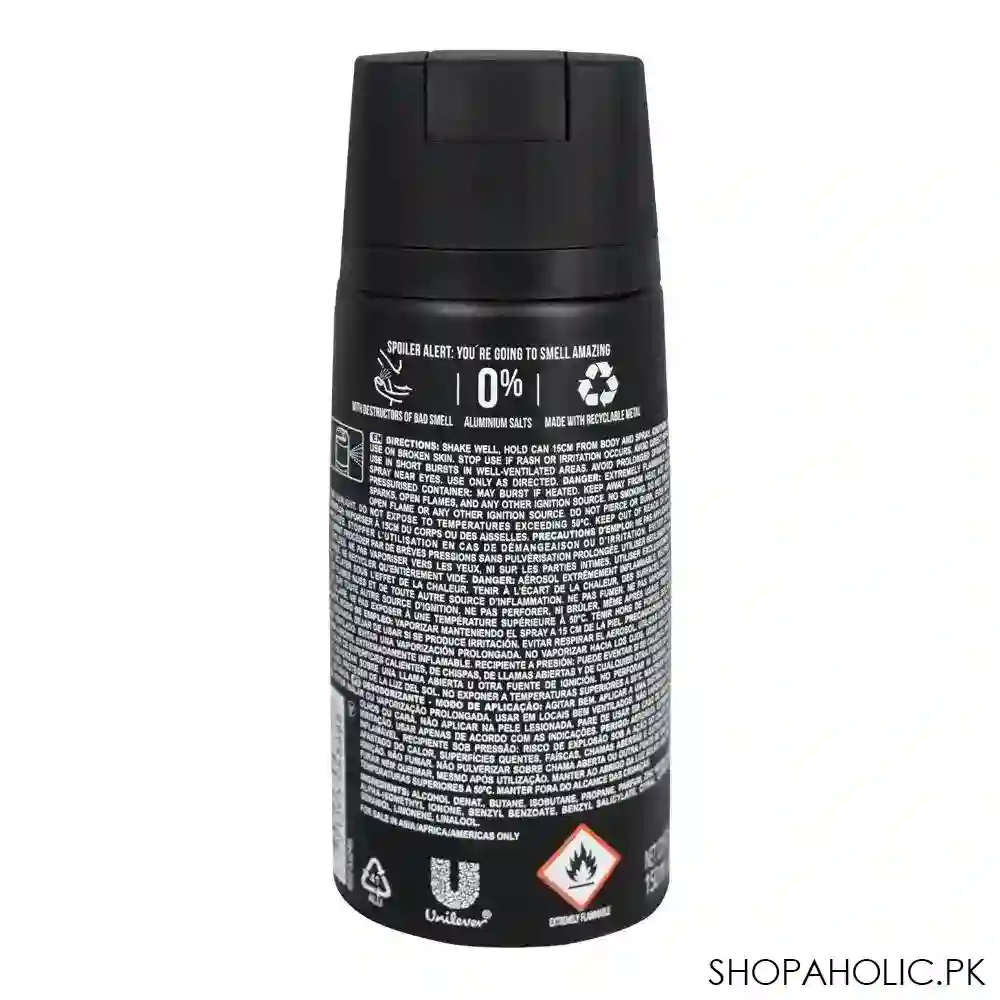 axe black pera frozen & cedro 48h non stop fresh deodorant body spray, for men, 150ml image2
