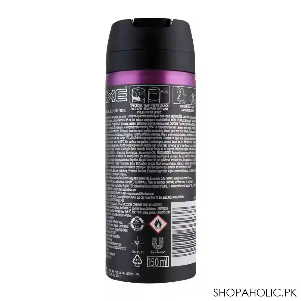 axe excite 48h fresh deodorant spray for men, 150ml image2