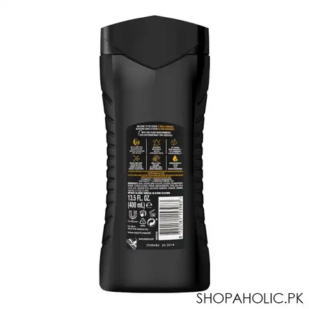 axe excite crisp coconut & black pepper scent 3 in 1 body, face & hair wash, 400ml image2
