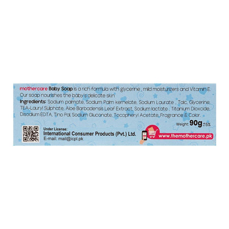 Mothercare Natural & Milk + Baby Soap, Paraben Free, 90g - Image 2