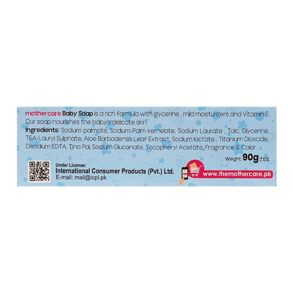 Mothercare Natural & Milk + Baby Soap, Paraben Free, 90g - Image 2
