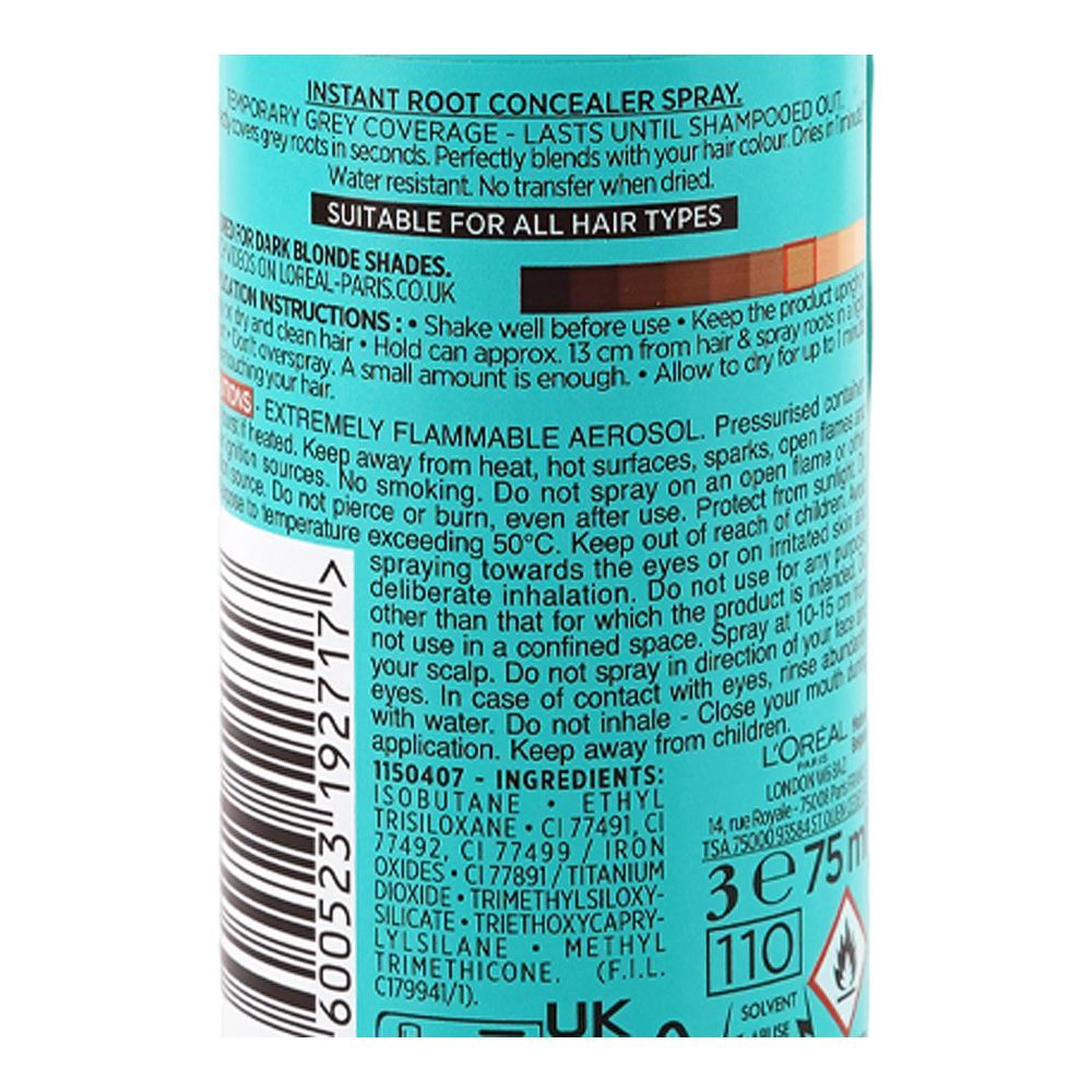 L'Oreal Paris Magic Retouch Instant Root Concealer Spray, Dark Blond, 75ml - Image 3