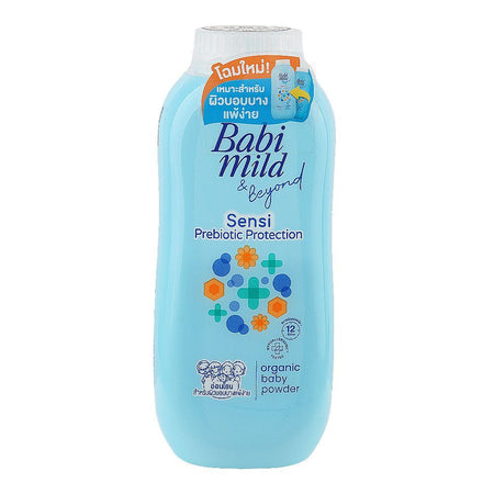 Babi Mild & Beyond Prebiotic Protection Organic Baby Powder, 160g - Main Image