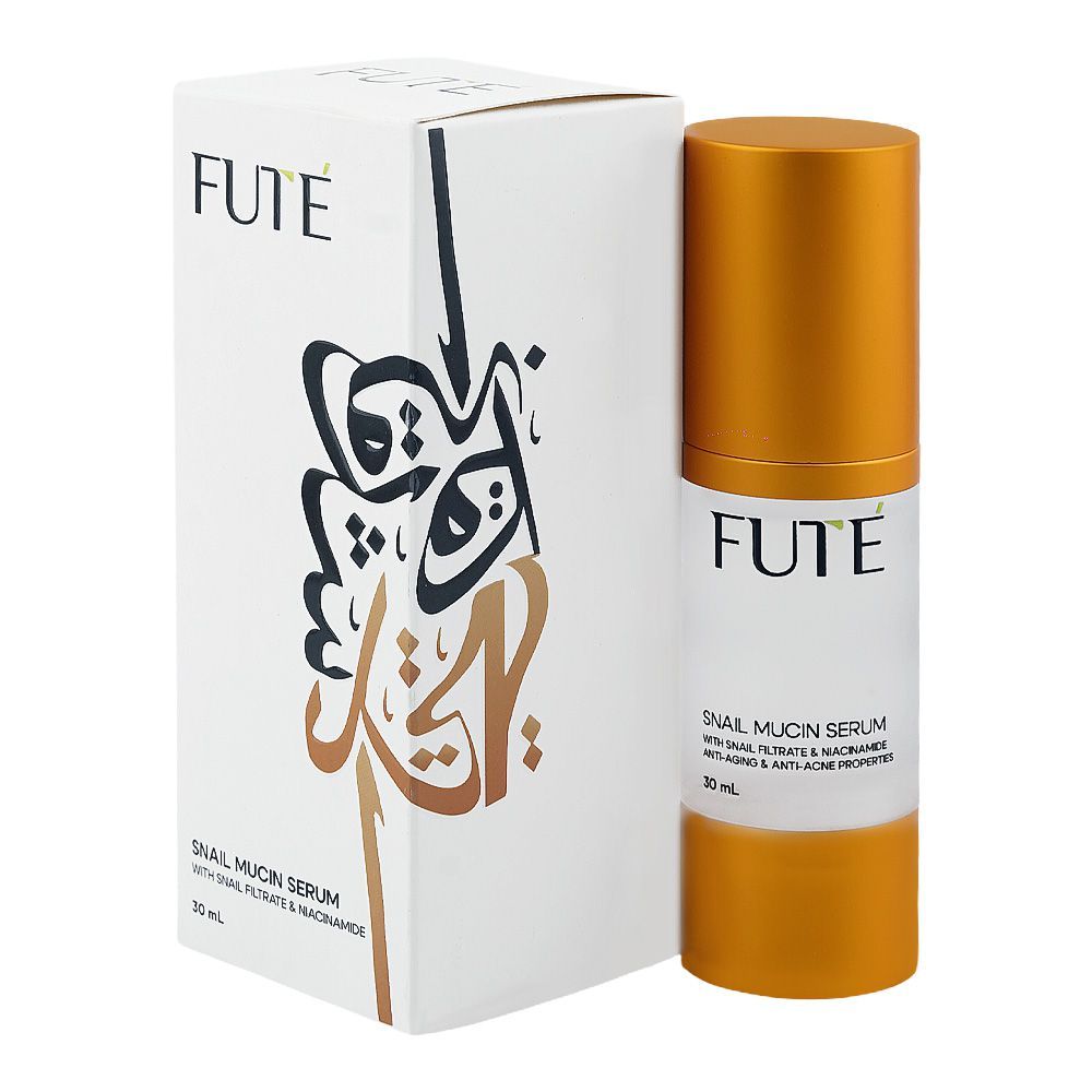 Fute Hydrate & Age Defying Snail Mucin Serum, Hyaluronic Acid, Niacinamide, For Anti-Aging & Acne-Prone Skin, 30ml - Main Image