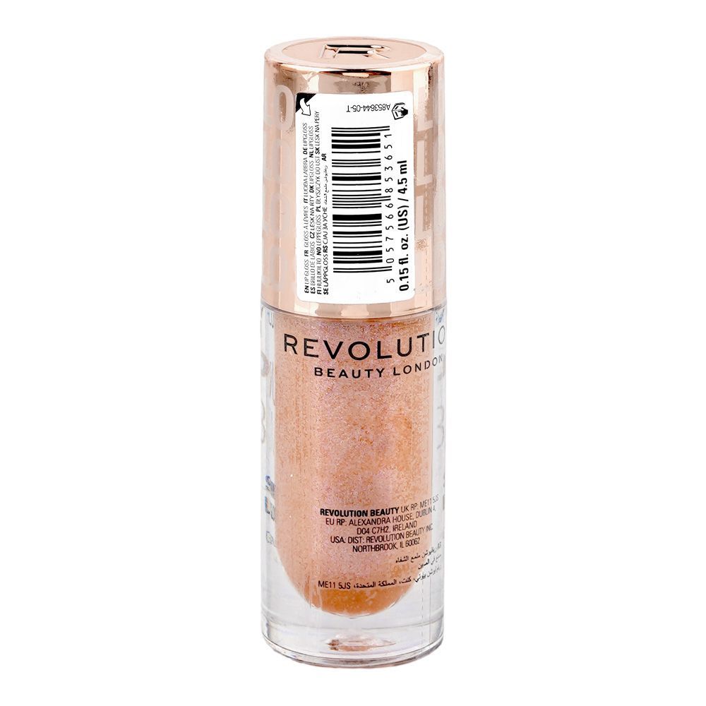 Makeup Revolution Pout Bomb Shimmer Lip Gloss, Shine Pink - Image 2