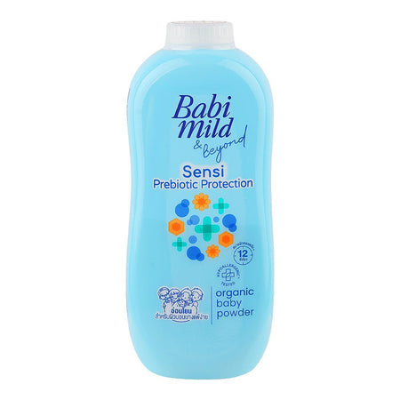 Babi Mild & Beyond Prebiotic Protection Organic Baby Powder, 350g - Main Image