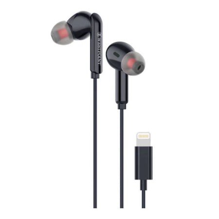 West Point Explosive Bass Stereo Lightning Earphones, Black WP-423 - Main Image