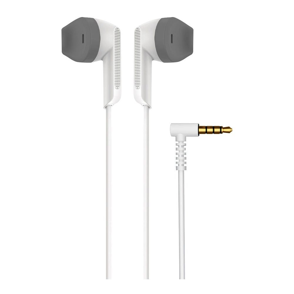 West Point Explosive Bass Stereo Earphones, White WP-431 - Main Image