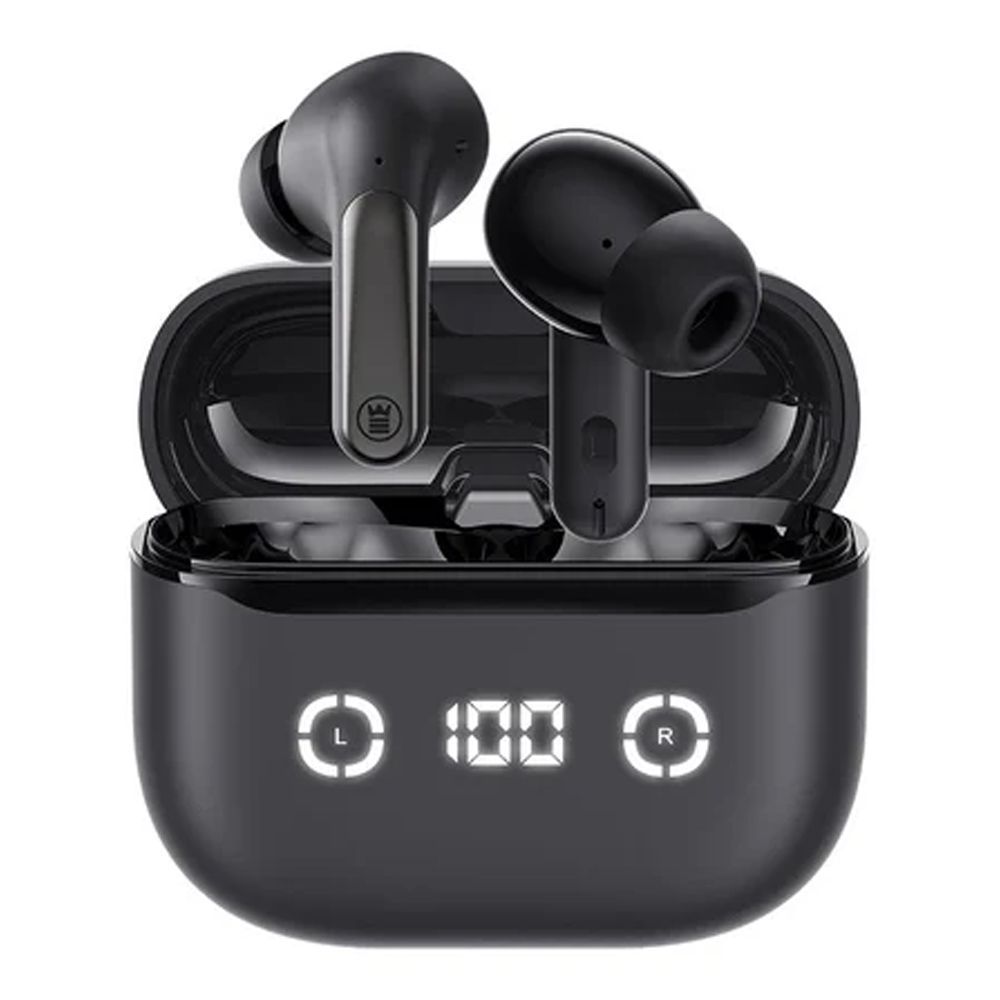 West Point Quad Mic ANC + ENC Wireless Stereo Earbuds, 5 Hours Play Time, 420mAh Case Battery, White, WP-145 - Main Image