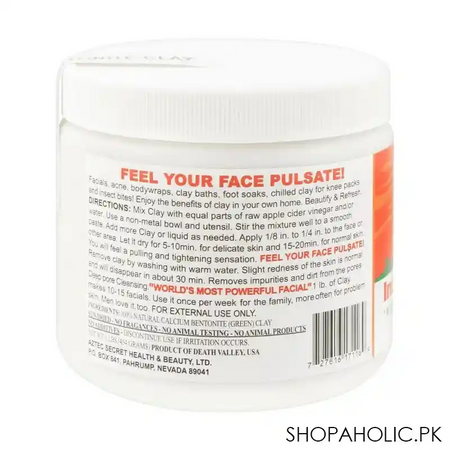 aztec secret indian healing clay, deep pore cleansing, 1lb image2