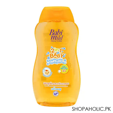 Babi Mild 2-In-1 Baby Shampoo & Conditioner, 200ml - Main Image