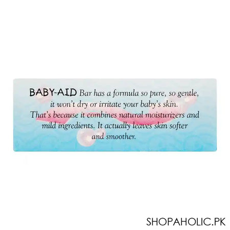 Baby-Aid Gentle Soap Bar For Baby, 70g - Image 4